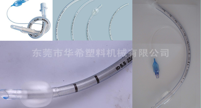 医医疗管挤出生产线生产出医用插管展示